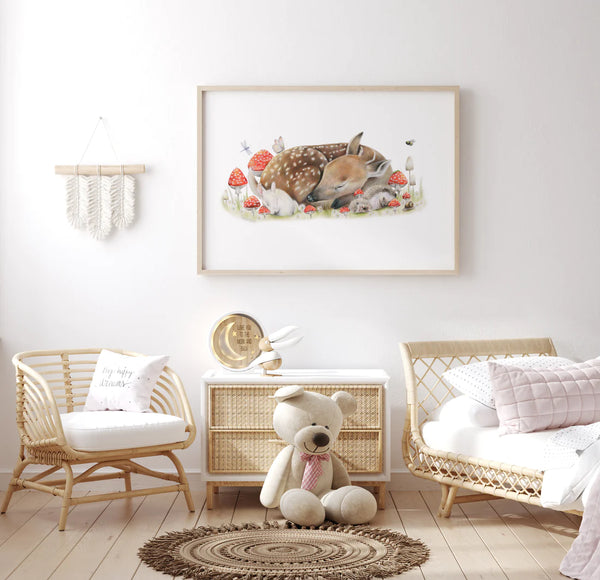 Sleeping Doe Print - A3 / Unframed