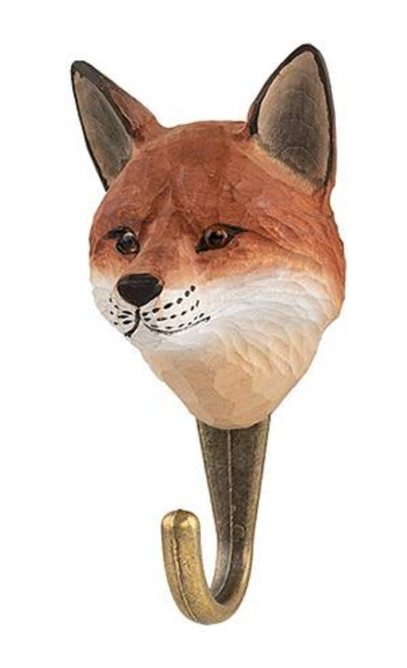 Wooden Red Fox Hook – The Gift Shop NZ