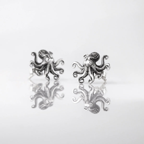 Nick Von K - New Octopus Studs in Sterling Silver