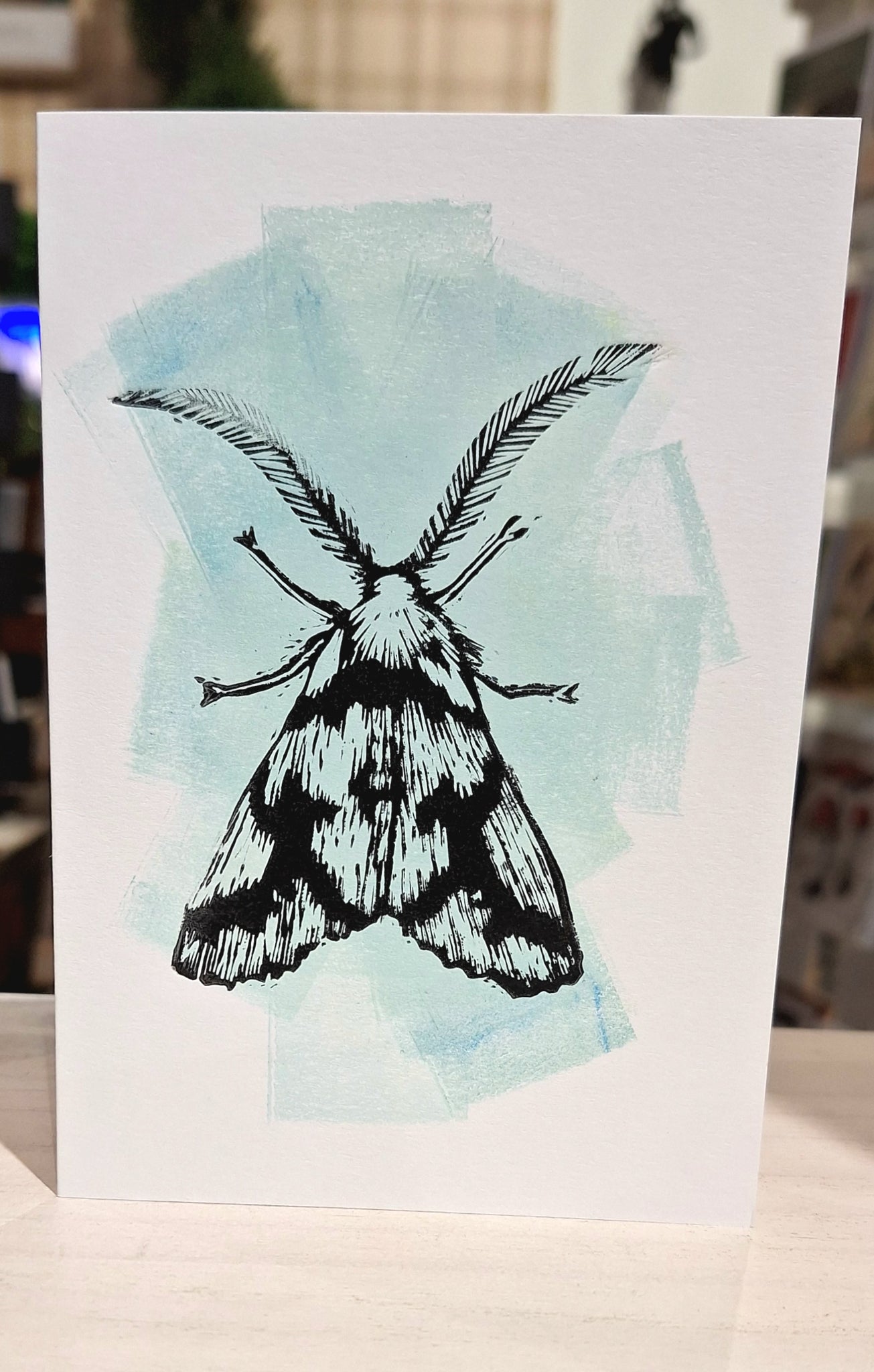 Handmade Greeting Card - NZ Moth