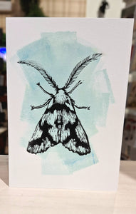 Handmade Greeting Card - NZ Moth