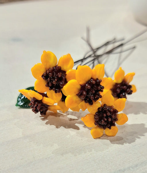 Glass Flower Stems - Sunflowers