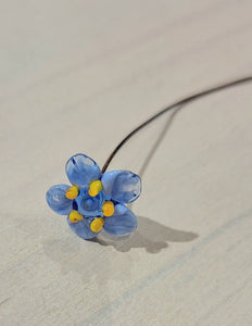 Glass Flower Stems - Forget Me Not