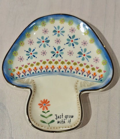 Ceramic Mushroom Spoon/Trinket Holder - Just Grow With It