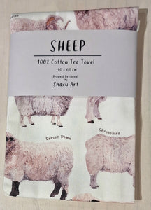 100% Cotton Tea Towel - Sheep