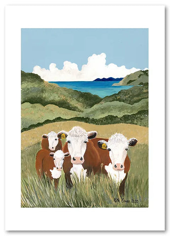 Kate Cowan - Art Prints - Arnold's Cows