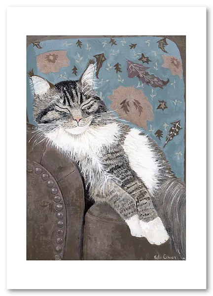 Kate Cowan - Art Prints - Cat Nap Lorenzo