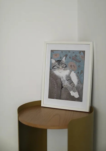 Kate Cowan - Art Prints - Cat Nap Lorenzo