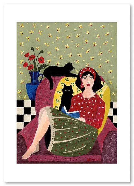 Kate Cowan - Art Prints - A Good Book