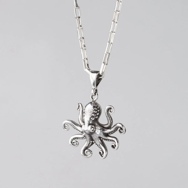 Nick Von K - New Octopus Charm Pendant in Sterling Silver
