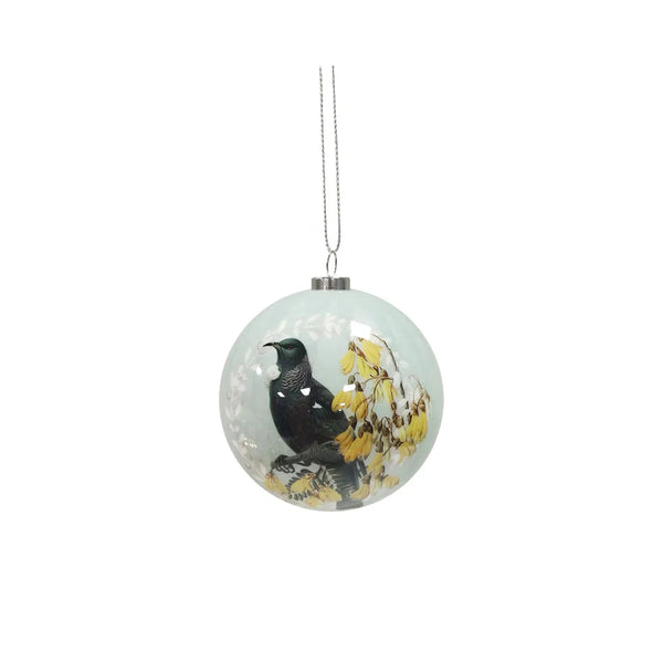 Set of 6 Baubles - New Zealand Birds