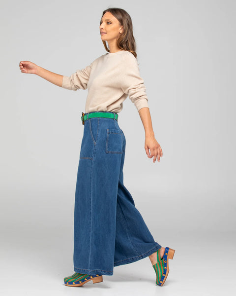 Flower Belt - Sienna Red Seude