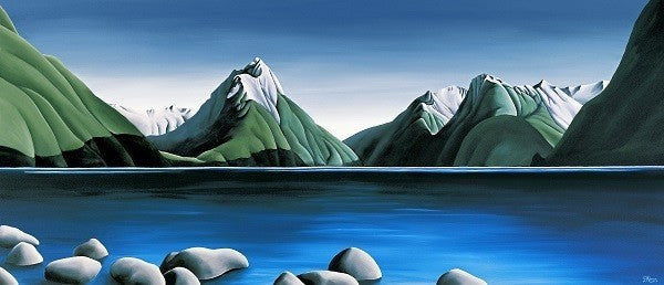 Diana Adams - Box Framed  - Mitre Peak, Milford Sound - XS