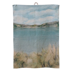 Linen Tea Towel - Island Summer