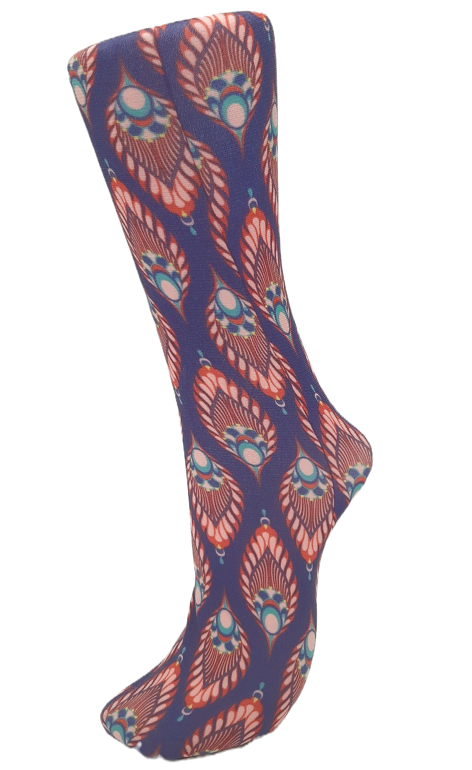 CS Couture Trouser Socks - Fall Peacock