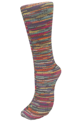 CS Couture Trouser Socks - Multi Denim Stripe