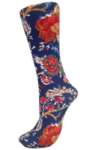 CS Couture Trouser Socks - Navy Pampalore