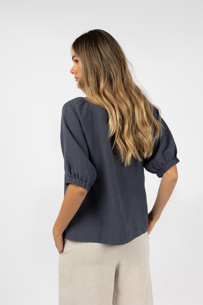 Humidity - Lagoon Blouse - Steel - SALE - was $149