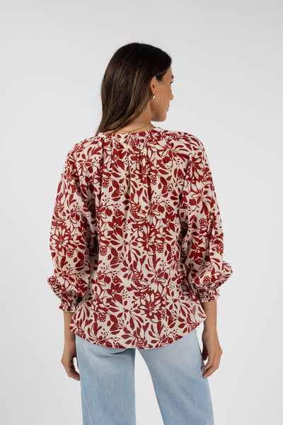 Humidity - Eden Blouse - Brick