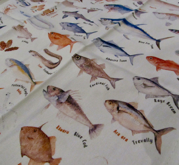 100% Cotton Tea Towel - Fish