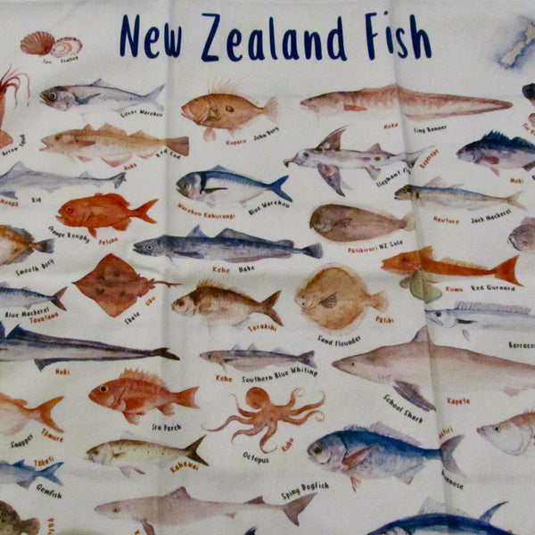 100% Cotton Tea Towel - Fish