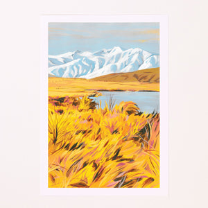 Kate Stefanova - Ashburton Lakes - Art Print