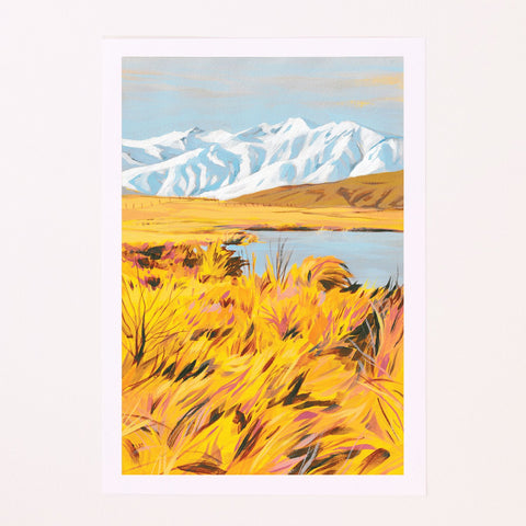 Kate Stefanova - Ashburton Lakes - Art Print