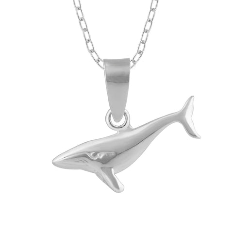Sterling Silver - Whale Necklace