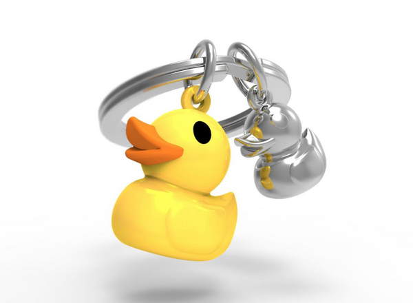 Metalmorphose Keychain - Duck Family Key Ring