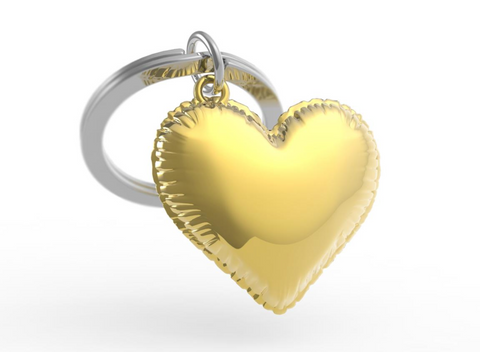 Metalmorphose Keychain - Party Balloon Heart Key Ring