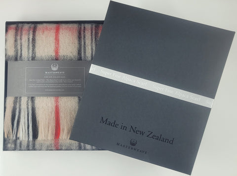 Masterweave - Alpaca Scarf - Fawn Check