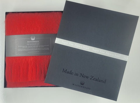 Masterweave - Alpaca Scarf - Red