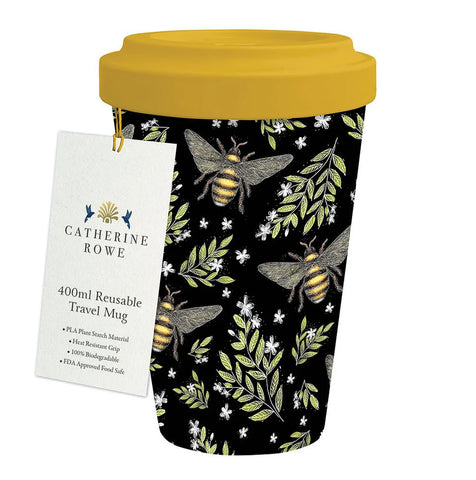 Travel Mug - Bee Pattern - Catherine Rowe