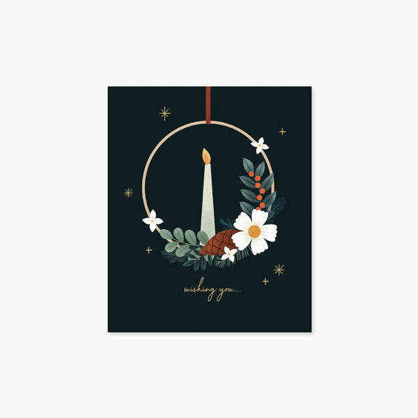 Pop Up Christmas Card - Candles