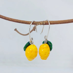 Glass Earrings - Lemons