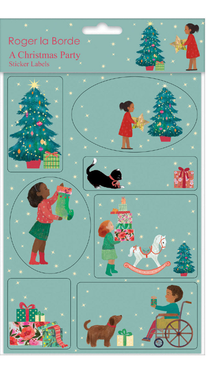 Sticker Label Sheet - A Christmas Party