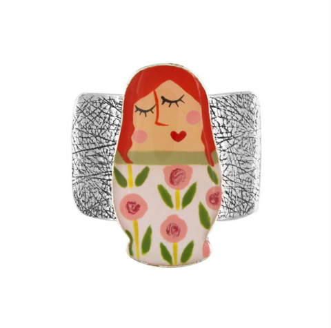 Taratata - Russian Doll Ring - White