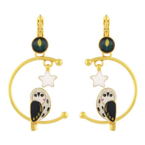 Taratata - Lever Back Owl Earrings