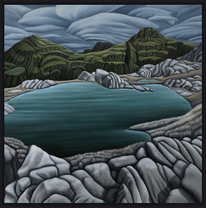 Diana Adams - Box Framed  - Alpine Lake - XS