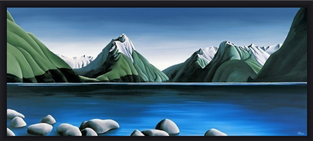 Diana Adams - Box Framed  - Mitre Peak, Milford Sound - XS