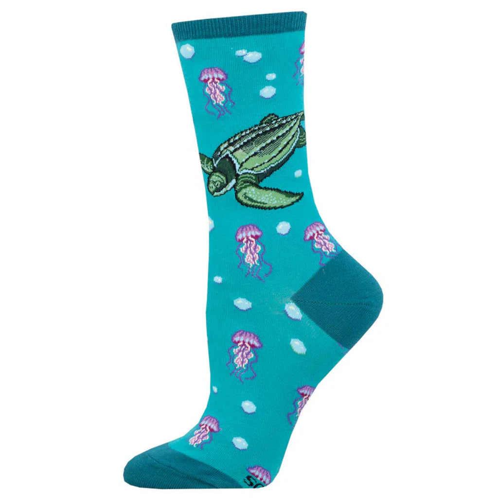 Socks - Womens - Leatherback Turtle