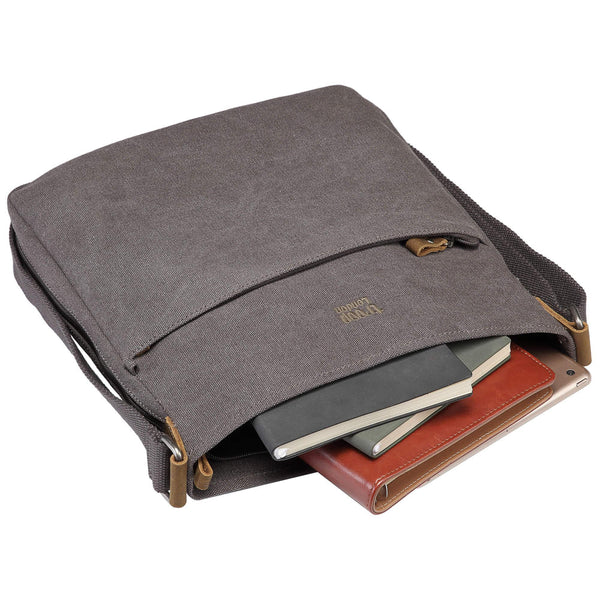 Classic Canvas - Across Body Bag - Charcoal - TRP0236