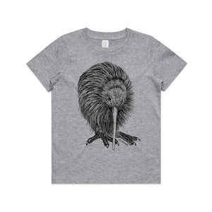 Kids' T-shirt - Kiwi - Grey