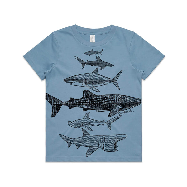 Kids' T-shirt - Sharks