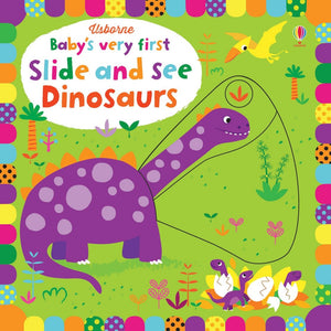 Usborne Book - Slide and See - Dinosaurs