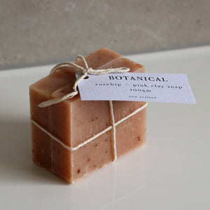 Twin Soap Set - Rose Geranium, Rosehip & Pink Clay
