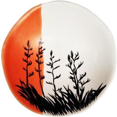 Jo Luping - Flax Bush Collection - Flax Bush Dipped Orange