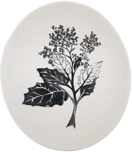 Jo Luping - Rangiora Collection - Black Rangiora on White