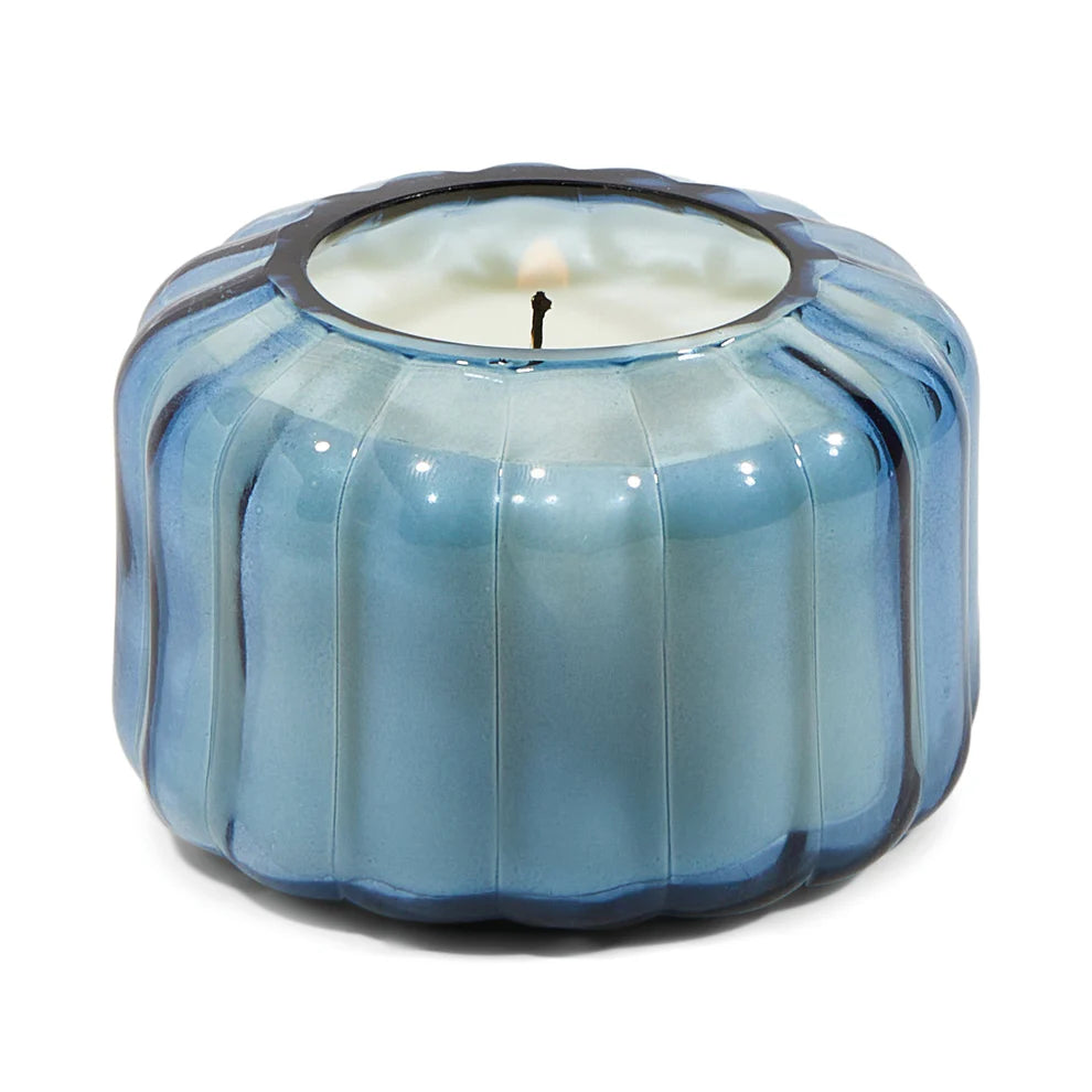 Mini Ripple Candle - Peppered Indigo - 4.5 oz