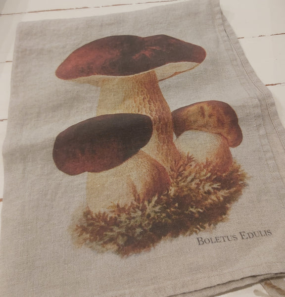 Tea Towel - Linen - Mushrooms